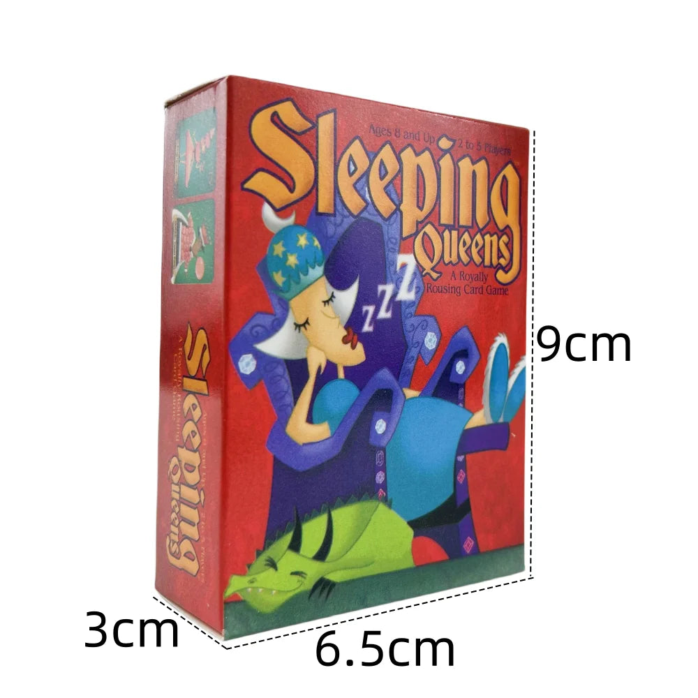 Full English Sleeping Queens Board Game Card Family Gift Wake Up Queen Strategy Game Fun Childrens Game Card Beauty World Shop