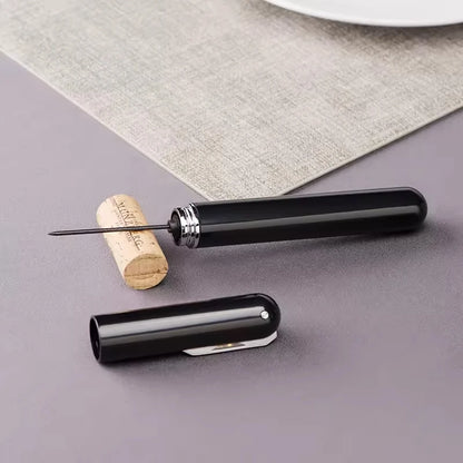 Portable Handheld 2-in-1 Air Pressure Wine Opener with Air Pump And Cork Remover Foil Cutter Compact Desktop Cicerone for Party Beauty World Shop