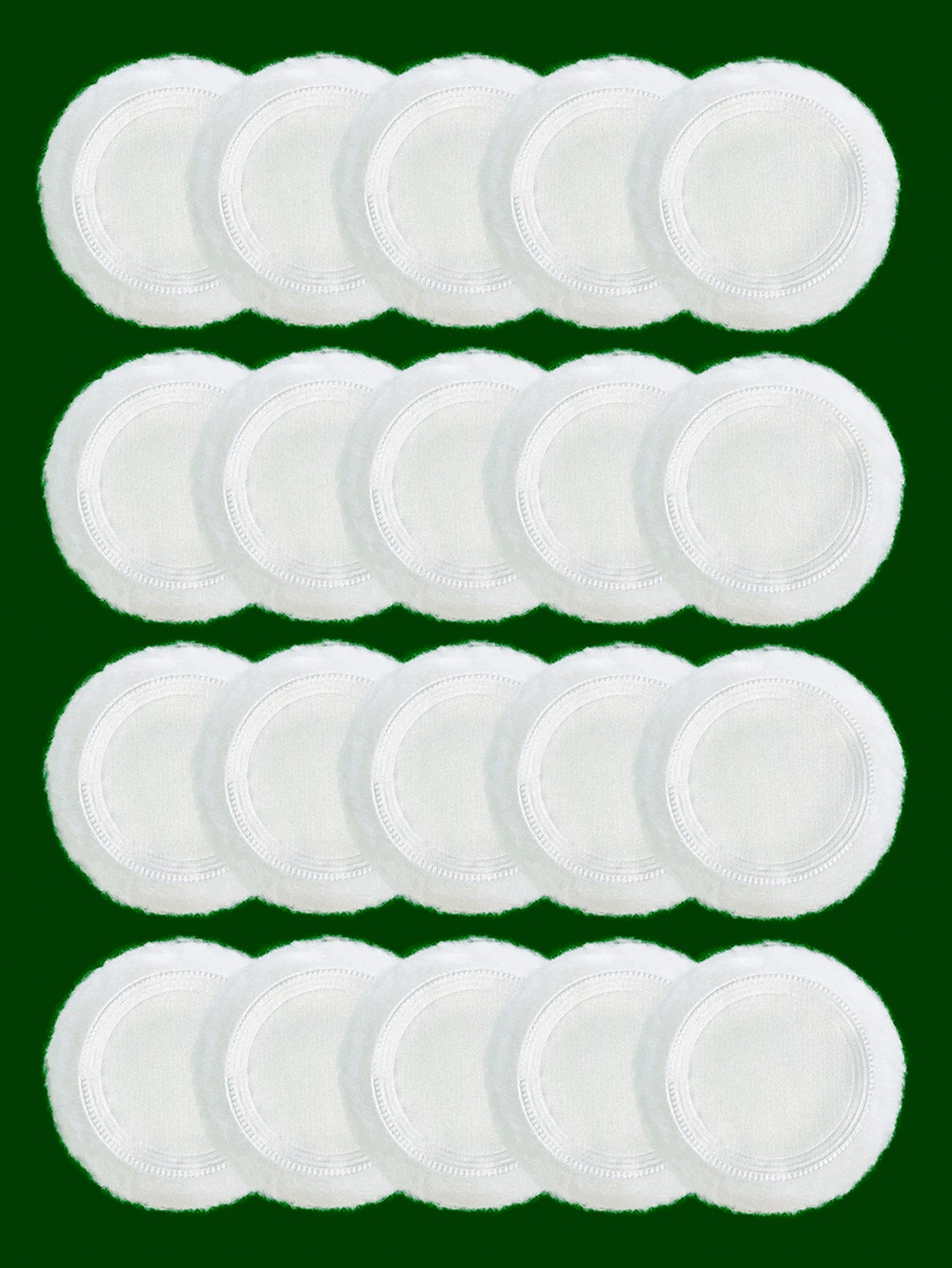 2-5-10-20Pcs Portable and Practical High-Grade White Round Powder Puff for Base and Fixing Makeup Beauty World Shop