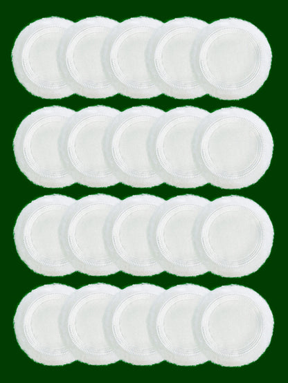 2-5-10-20Pcs Portable and Practical High-Grade White Round Powder Puff for Base and Fixing Makeup Beauty World Shop