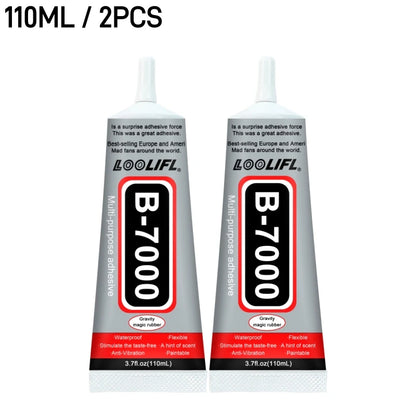 B7000 Glue Multi Purpose Adhesive Strong Clear Glue For Phone Screen Repair Jewelry Making DIY Crafts Metal Glass Plastic Wood Beauty World Shop