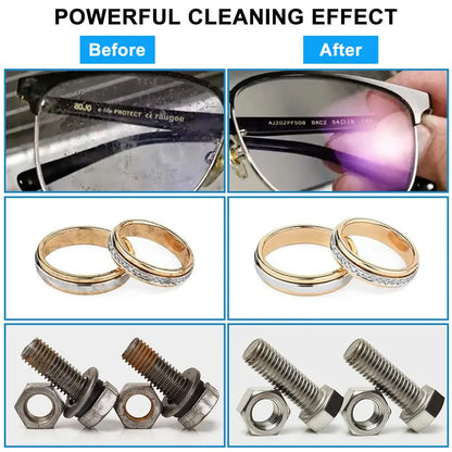 Ultrasonic Cleaner 40KHZ High Frequency Vibration Ultrasonic Washing Bath for Jewelry Watches Denture Glasses Ultrasonic Cleaner Beauty World Shop