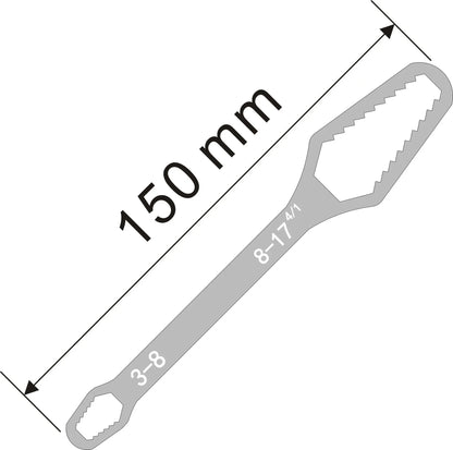 3-24mm Universal Torx Wrench Self-tightening Adjustable Glasses Wrench Board Double-head Torx Spanner Hand Tools for Factory Beauty Fashion