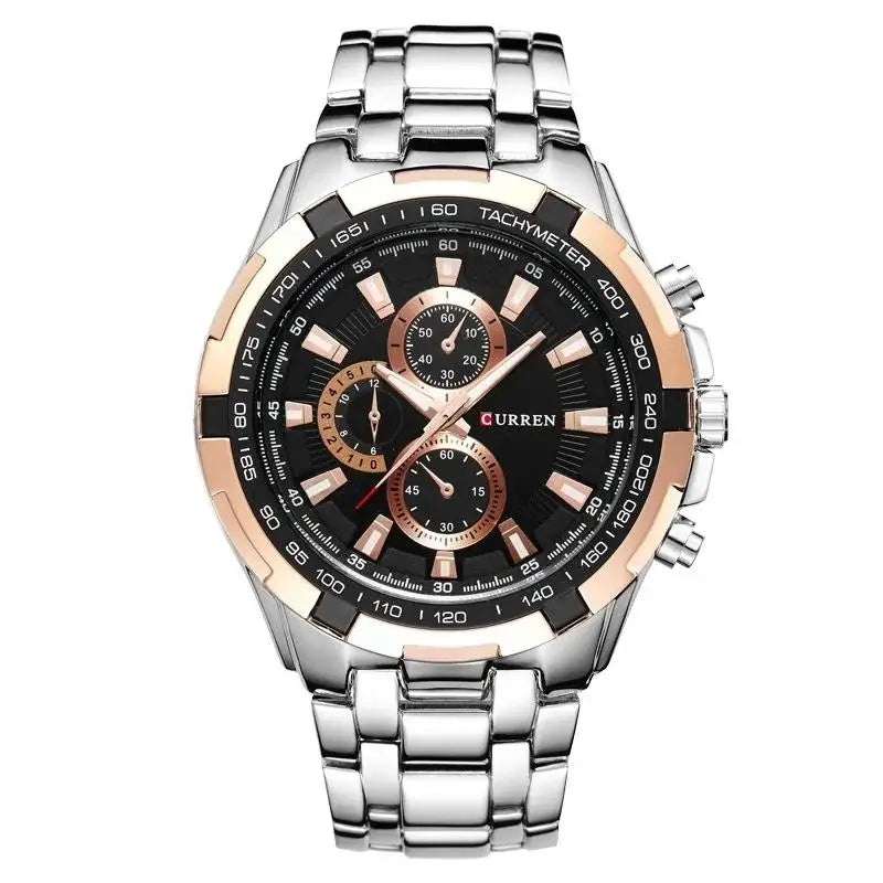 CURREN 8023 Quartz Watch Men Waterproof Sport Military Watches Mens Business Stainless Steel Wristwatch Male Clock reloj hombre Beauty World Shop