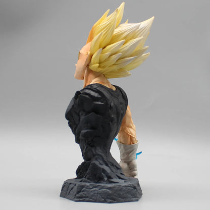 16.5cm Dragon Ball Majin Vegeta Bust Anime Action Figure Model Statue Collection Desktop Decoration Ornament Toys Boys Gifts Beauty World Shop