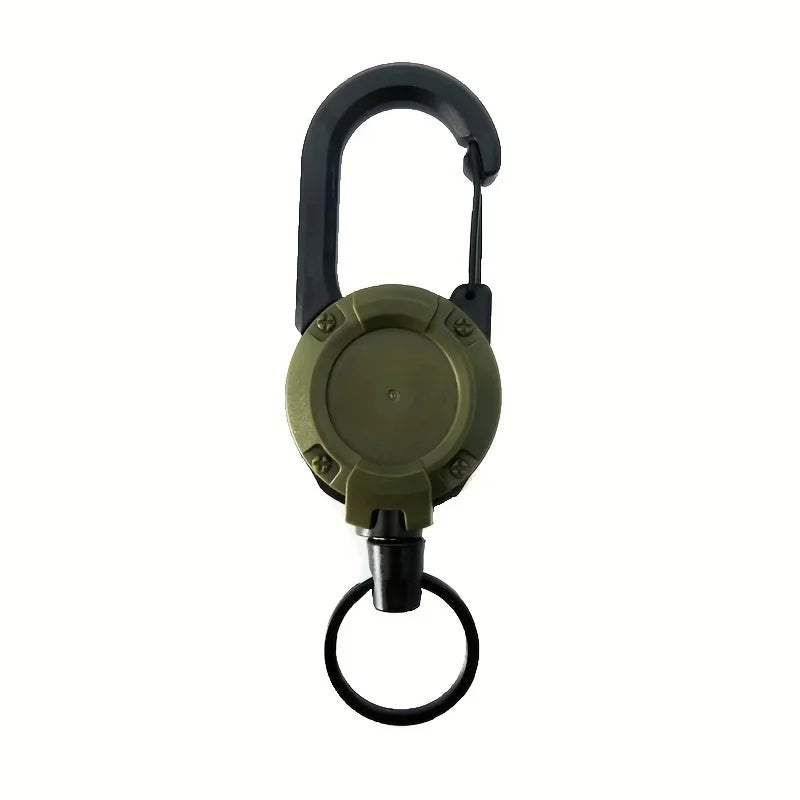 1/2/4pcs Extendable Retractable Holders Keychain Badge Reels Heavy Duty Clip With Carabiner Key Chain For Men Outdoor Bags Beauty Fashion
