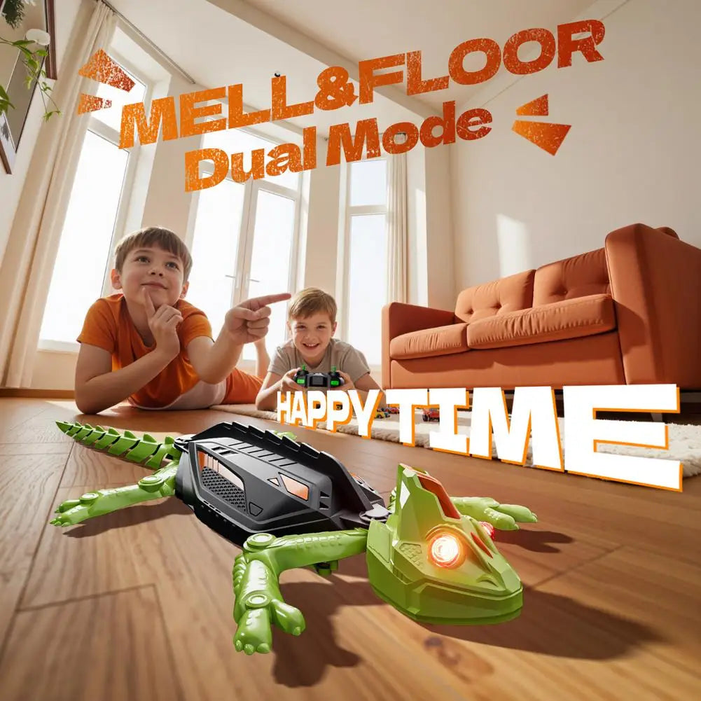 Realistic Biomimetic RC Wall Climbing Lizard Robot Toy, Remote Control Gecko That Climbs Glass & Smooth Walls Christmas Decor