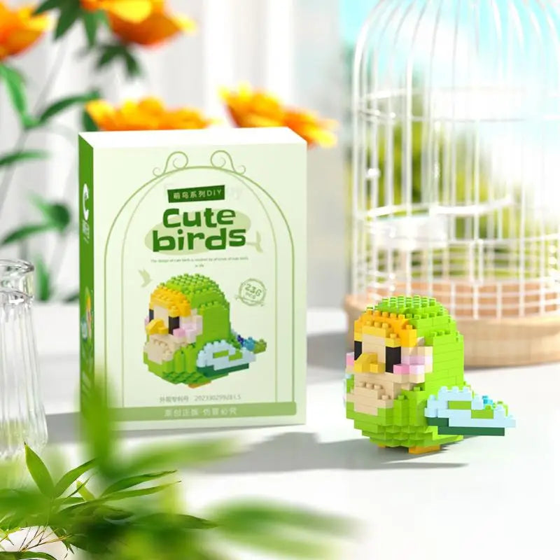Kawaii Cute Bird Small Building Blocks Set Creative Educational Building Toys For Boys Girls Toys Suitable For Decorate Beauty World Shop