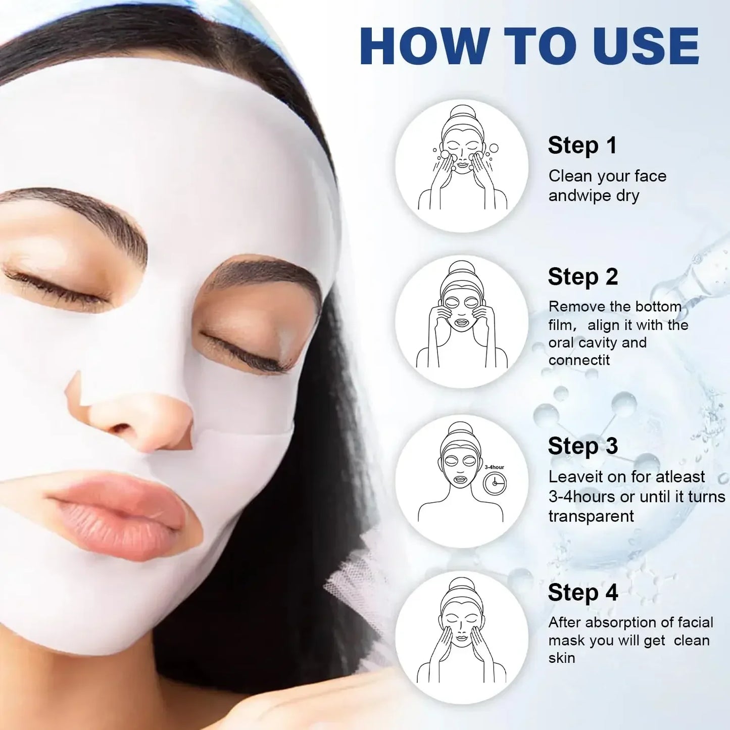 Deep Collagen Anti Wrinkle Lifting Mask Collagen Face Mask Overnight, Deep Collagen Mask for Lifting Firming Moisturizing(5Pack) Beauty Trend Shop