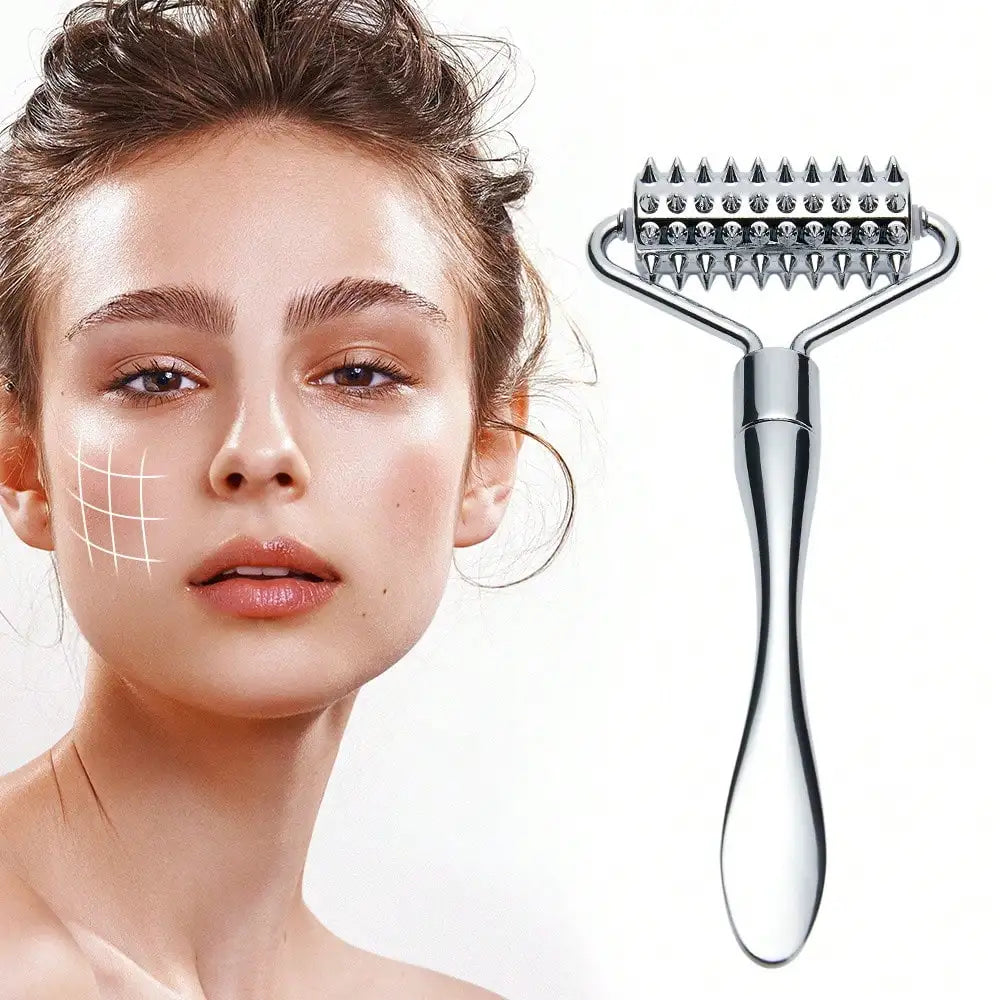 Stainless Steel Facial Massage Roller Deep Tissue Massage Tool for Face, Acupressure Massager Body for Hand, Foot, Neck SPA Care Beauty World Shop