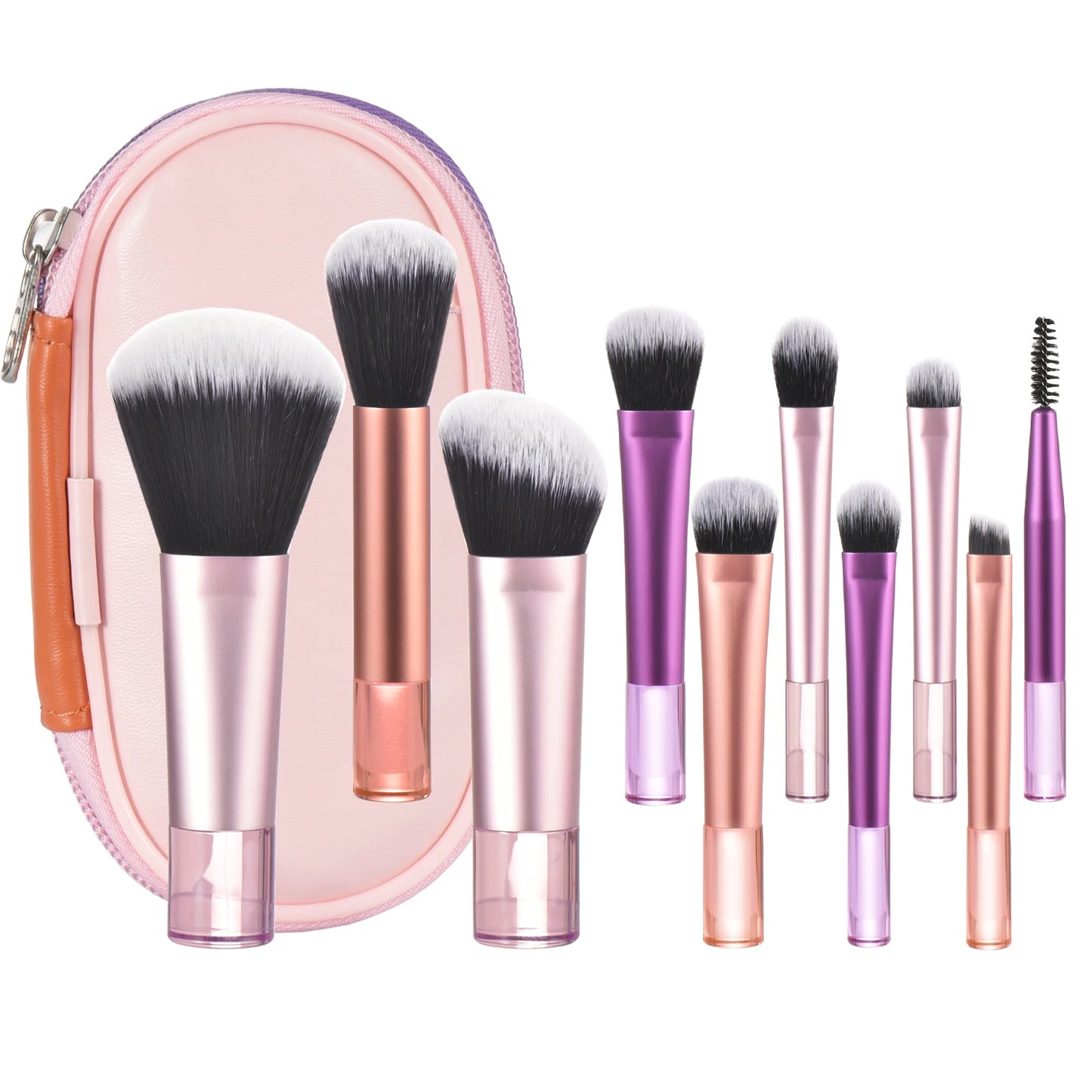 10 color Mini makeup brush Travel portable Makeup Tool Makeup Puff - Palm Brush Professional Makeup tool set Christmas gift Beauty World Shop