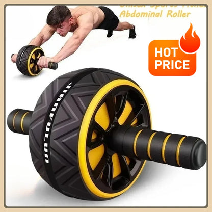Ab roller abdominal wheel fitness equipment for exercise, suitable for both men and women, dual-wheel silent ab roller. Beauty World Shop