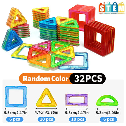 Magnetic Building Blocks DIY Magnets Toys medium size STEM Toys Construction Toys Learning Educational Magnet Toys Beauty World Shop