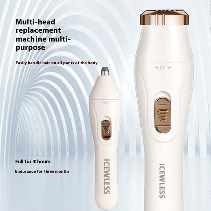 Women Electric Shaver Waterproof Painless Hair Trimmer for Bikini Body Legs Face Underarms Hair Removal Cordless Beauty World Shop