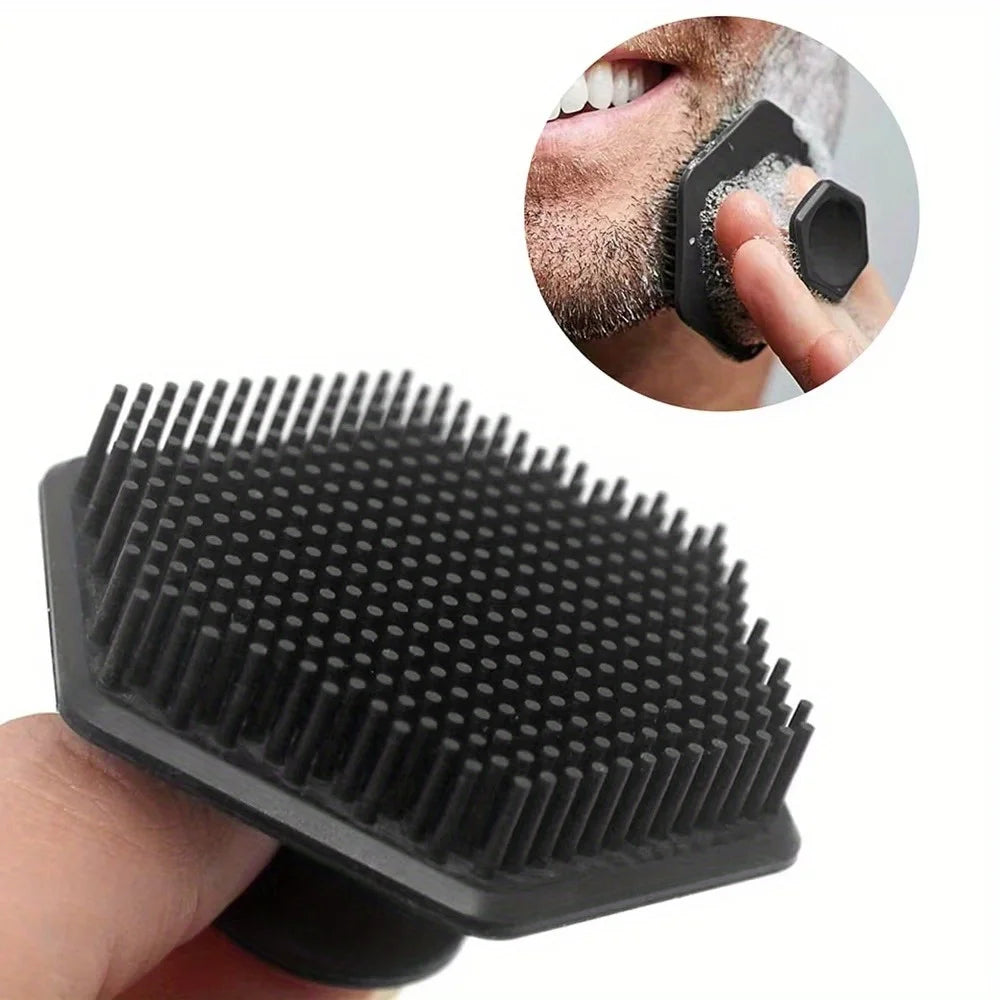 Silicone Facial Cleaning Brush Scrubber Silicone Miniature Face Deep Clean Shave Massage Face Scrub Brush Face Cleaner For Men Beauty World Shop