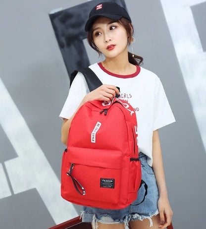 Fashion trend backpack backpack for men and women junior high school high school student bag large capacity korean version of th Beauty World Shop