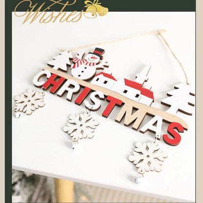Gnome Santa Claus Wooden Hanging Ornament 2024 Merry Christmas Decoration for Home Door Xmas Tree Pendants Navidad New Year 2025 Beauty World Shop