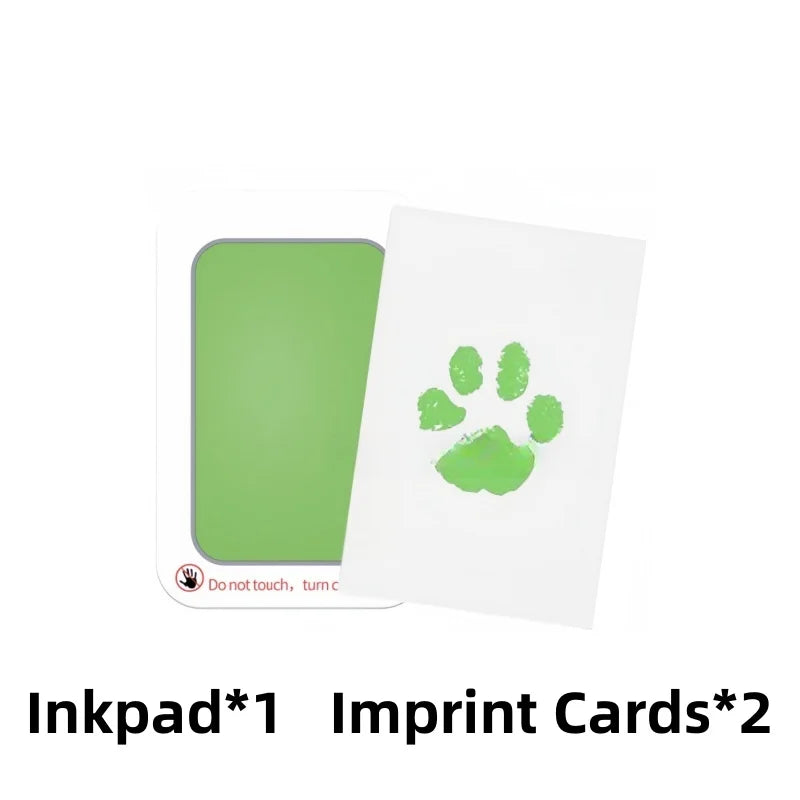Baby Handprint and Footprint Kit Safe Non-Toxic Ink Pads Clean Inkless Touch Pet Paw Print Ink Kits with Beauty Fashion