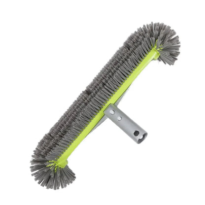 17.5" Heavy Duty Aluminum Pool Brush Head With 7 Rows Nylon Bristles For Pool Wall Steps Corner Cleaning Beauty World Shop