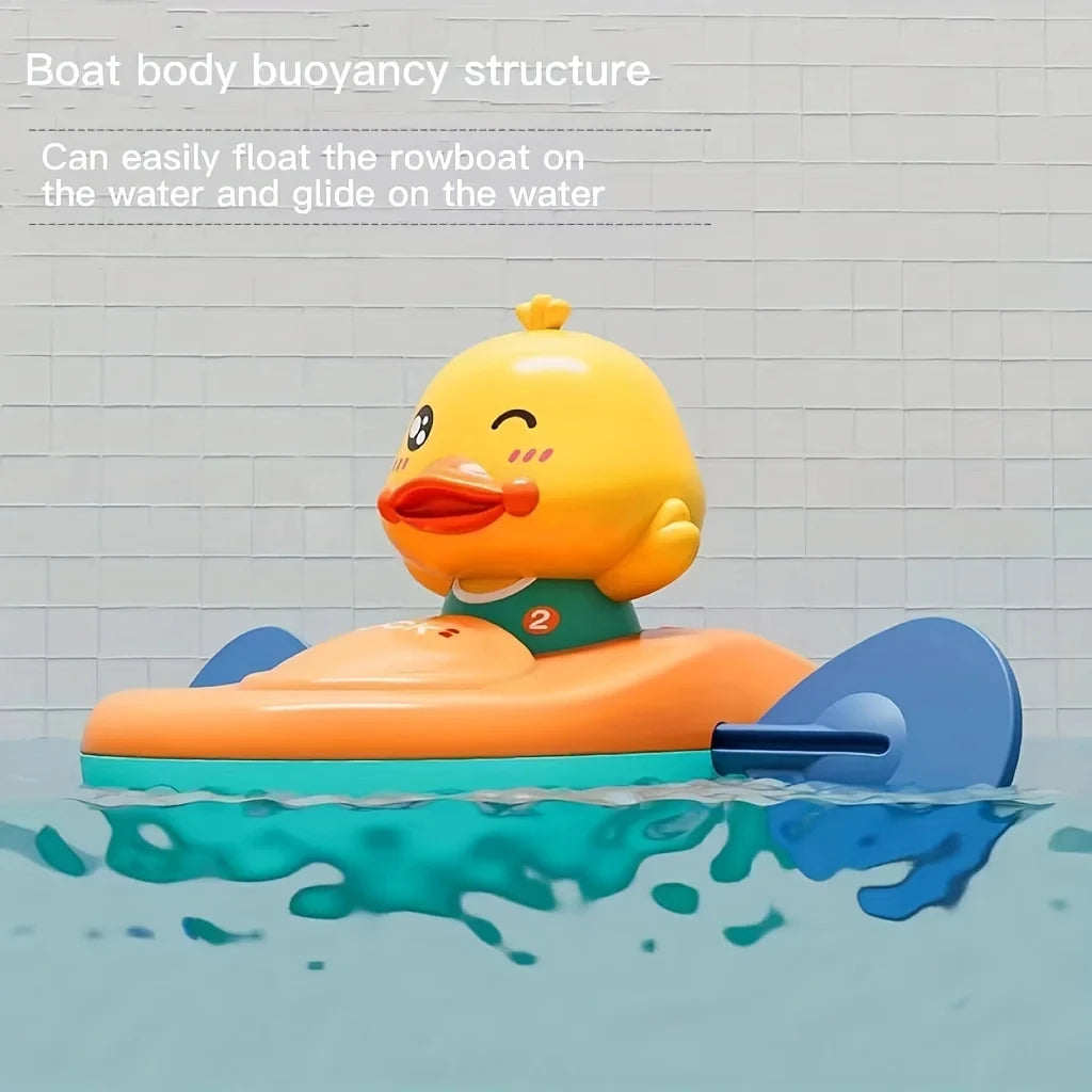 1 Pc Little Yellow Duck Kayak Toy Swimming Pool Bathroom Toy 1 Pc Little Yellow Duck Kayak Toy Swimming Pool Bathroom Toy Beauty World Shop