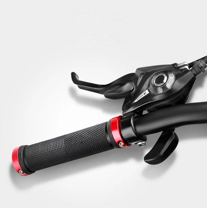 MTB Bicycle Rubber Grips Alloy Lock Bilateral Lock Handlebar Grips Anti Slip Cycling Handlebar Sleeve BMX Bicycle Accessories Beauty World Shop