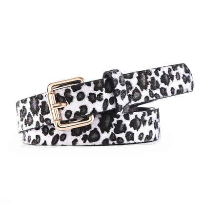 Hot Sale New Fashion Customized PU Leather Leopard Snake Print Slim Belt For Women Beauty World Shop