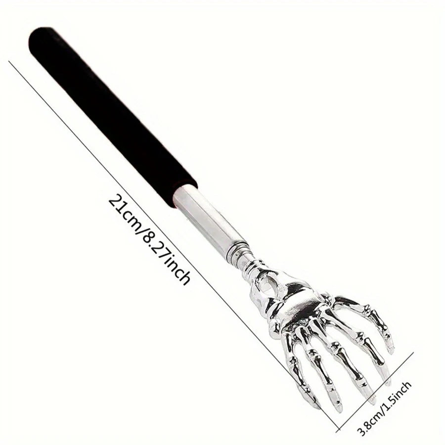 silvery Telescopic Back Scratcher,  Portable Extendable Stainless Steel  Scratchers for Men Women ，Mothers Gifts，Gifts For Men，G Beauty World Shop