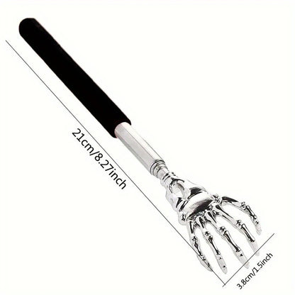 silvery Telescopic Back Scratcher,  Portable Extendable Stainless Steel  Scratchers for Men Women ，Mothers Gifts，Gifts For Men，G Beauty World Shop