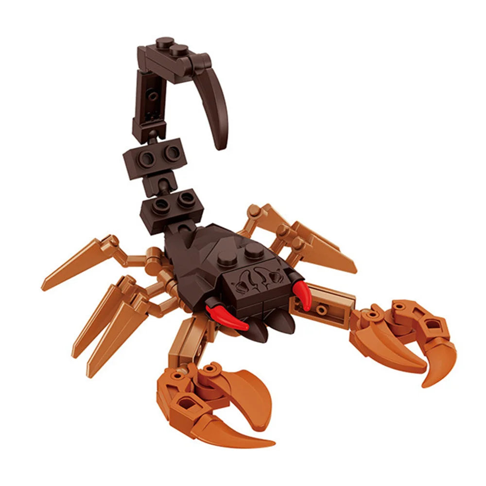 City Farm Vegetable Garden Cute Animals Insect Dragonfly Spider Mantis Centipede Grasshopper Honeybee Building Block Bricks Toy Beauty World Shop