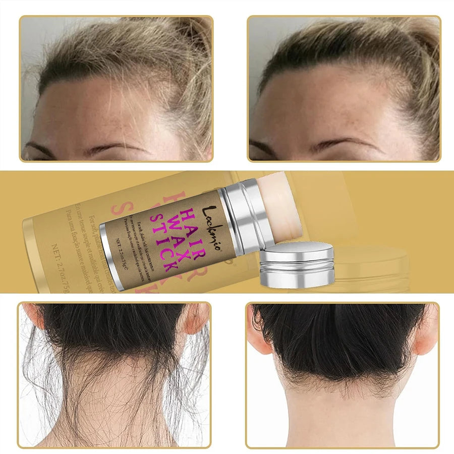 LOCKMIO Women Hair Wax Stick for Wigs Anti-frizz Flyaways Control Styling Wax Long-lasting Smooth Broken Back Hair Pomade Cream Beauty World Shop