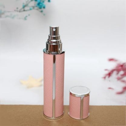 10ml Luxury Leather Wrapped Glass Perfume Spray Bottle, Portable Mini Refillable Perfume Atomizer, BPA-Free Cosmetic Container Beauty World Shop