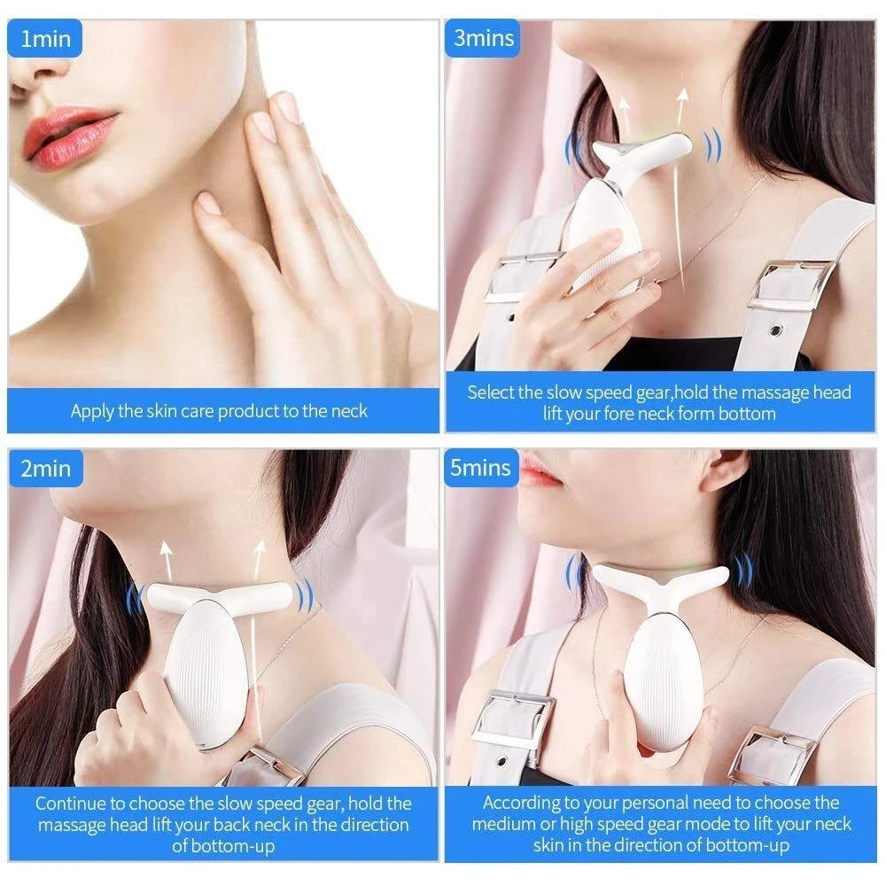 Microcurrent Facial Massager – Lift & Firm Skin, Reduce Wrinkles Face, Neck & Eye Rejuvenation Beauty World Shop