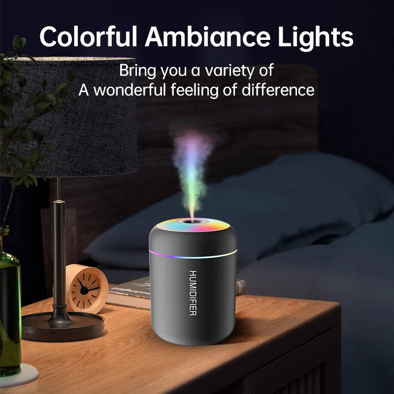 180ML Mini Air Humidifier USB Electric Aroma Diffuser Essential Oil Purifier Aromatherapy Mist Maker Lights For Car Home Bedroom Beauty World Shop