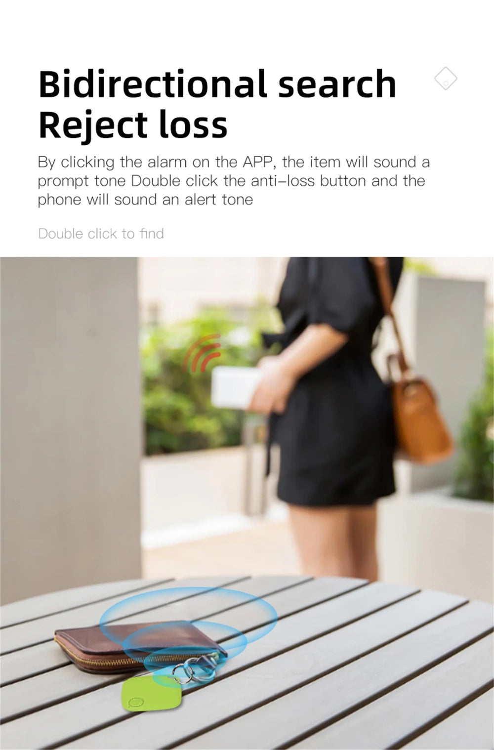 Smart Bluetooth GPS Tag Tracker Work with Android IOS APP Anti Lost Reminder Device Anti-loss Rated Locator Car Key Pet Finder Beauty World Shop
