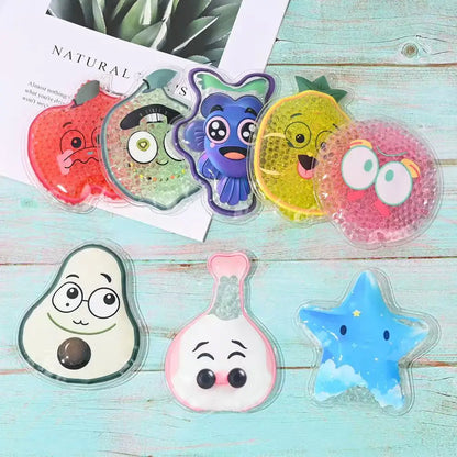 Reusable Cartoon Ice Hot Pack - Gel Bead Compress for Headache, Muscle Pain Relief - Perfect for Sports, Gym & Outdoor Cooling Beauty World Shop