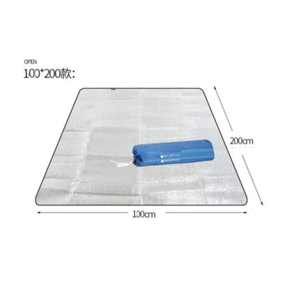 Waterproof Mat Double-sided Aluminum Film Moisture-Proof Mat Portable Picnic Mat Outdoor Tent Camping Beach Moisture-Proof Mat Beauty World Shop