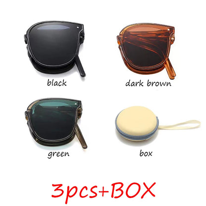 Folding sunglasses, portable, ultra light sun protection, UV protection, sunglasses for both men and women Beauty World Shop