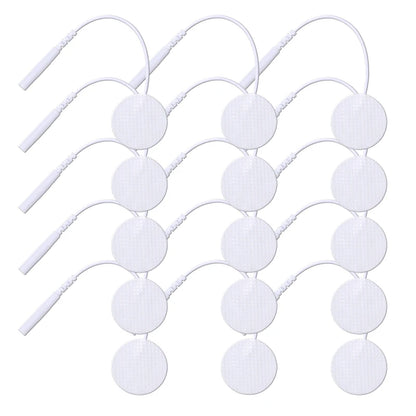 25mm Self-Adhesive Electrode Pads with Conductive Gel for EMS Electric Muscle Stimulator Pulse Massager Replacement Accessory Beauty World Shop
