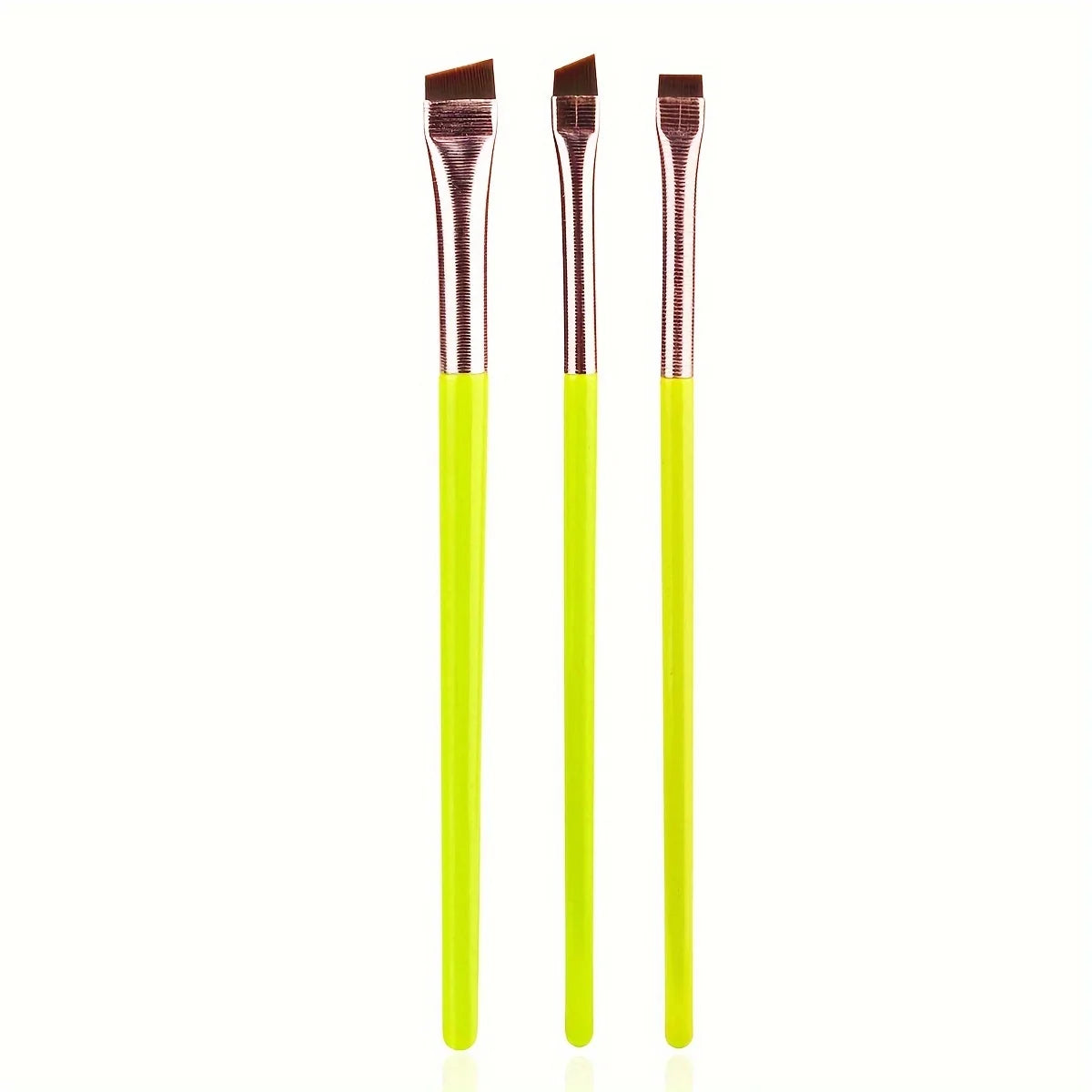 3pcs Makeup Brush Set,Blade eyeliner brush fine oblique head eyebrow brush outline eyeliner ultra-thin eye shadow brush makeup b Beauty World Shop