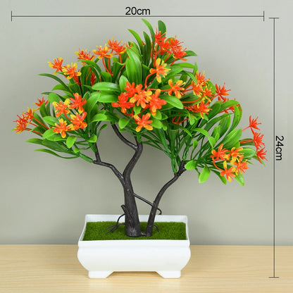 Artificial Plants Bonsai Small Tree Pot Fake Plant Flowers Potted Ornaments For Home Room Table Decoration Hotel Garden Decor Beauty World Shop