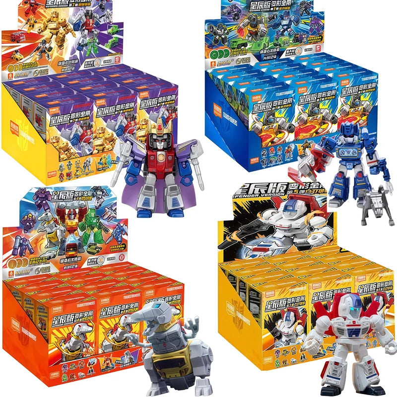 Blokees Transformation Optimus Shockwave Prime Megatron Starscream Bumblebee Anime Figure Robot Assembly Toys Blind Box Gifts Beauty World Shop