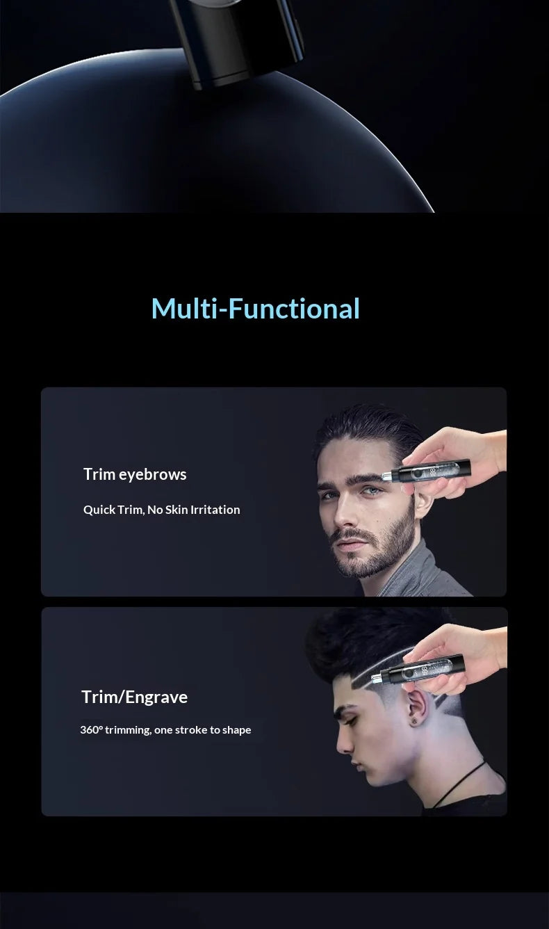 Portable Nose Ear Hair Trimmer Electric Clipper for Men Women Rechargeable Painless Hair Removal Kit Beauty World Shop