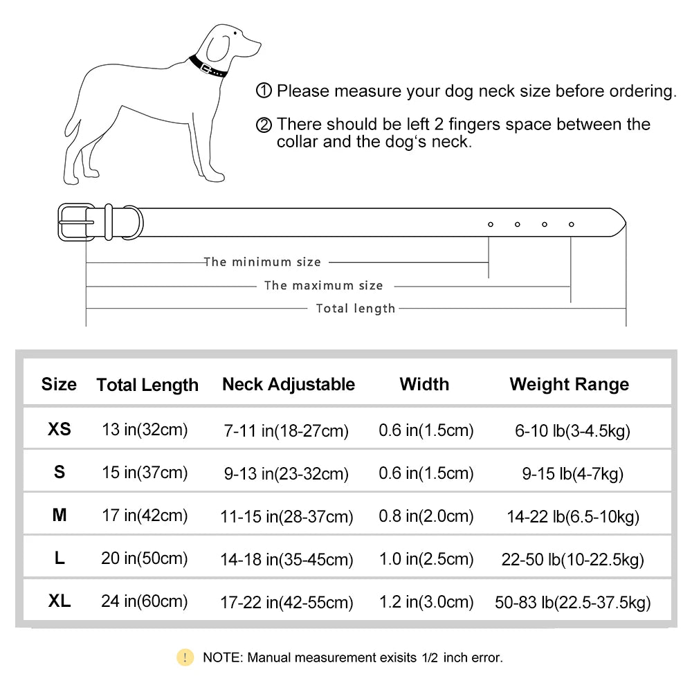 Customized PU Leather Nameplate Dog Collar Soft Padded Dogs Collars Free Engraving Name for Small Medium Large Dogs Adjustable Beauty World Shop