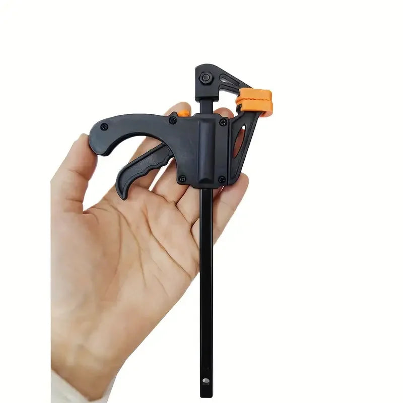 Woodworking Clamp F Hard Quick Release Ratchet Speed Squeeze Clip Kit Long Carpenter Set Nylon Gadget Work Bar Hand Tool 4inch Beauty World Shop