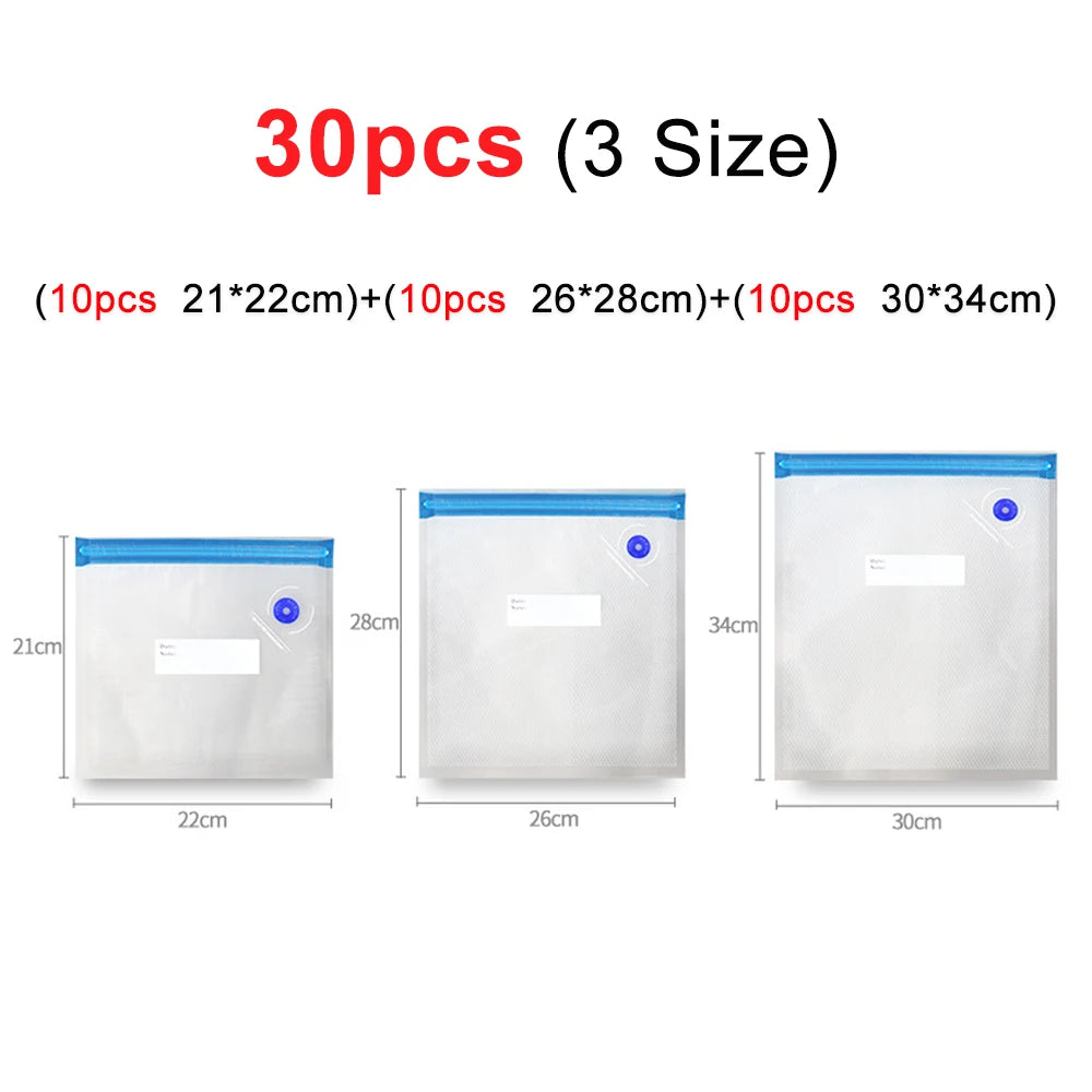 Vacuum Sealer Pump Electric Air Pump Rechargeable Automatic Sealing Machine with Reusable Vacuum Sealer Bags Food Packaging Bag Beauty World Shop