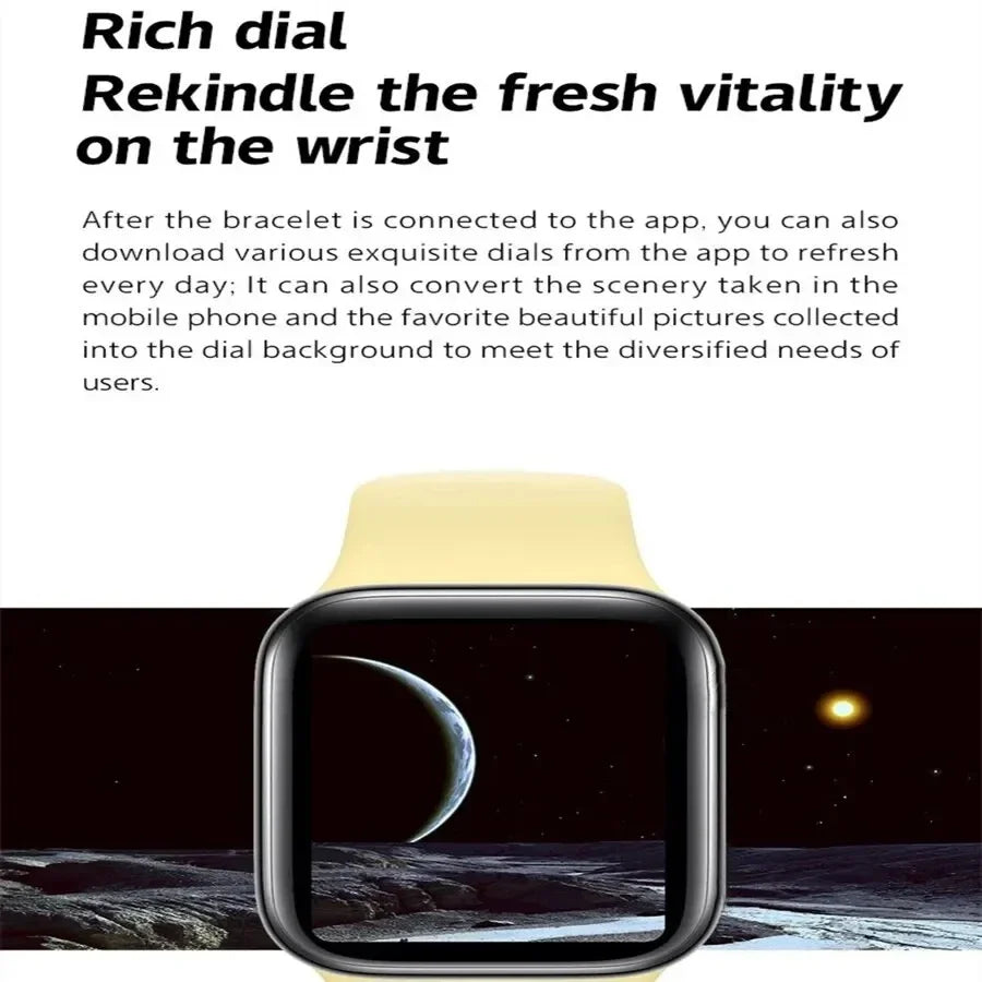 2025 New Smartwatch For Men Android IOS Phone 1.73" Screen Bluetooth Call Blood Oxygen Pressure Monitoring Smart Watch Women Beauty World Shop