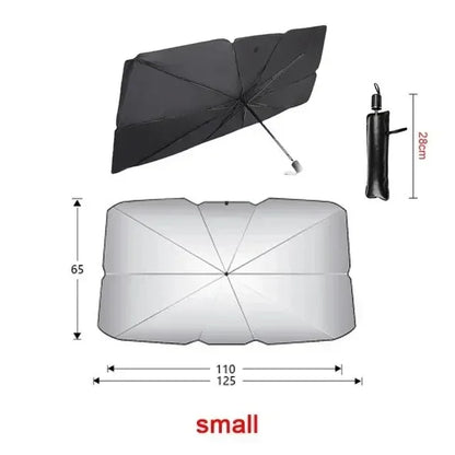Car Sunshade Umbrella For Auto Shading Car Sun Shade Protector Parasol Summer Sun Interior Windshield Protection Curtain Beauty World Shop
