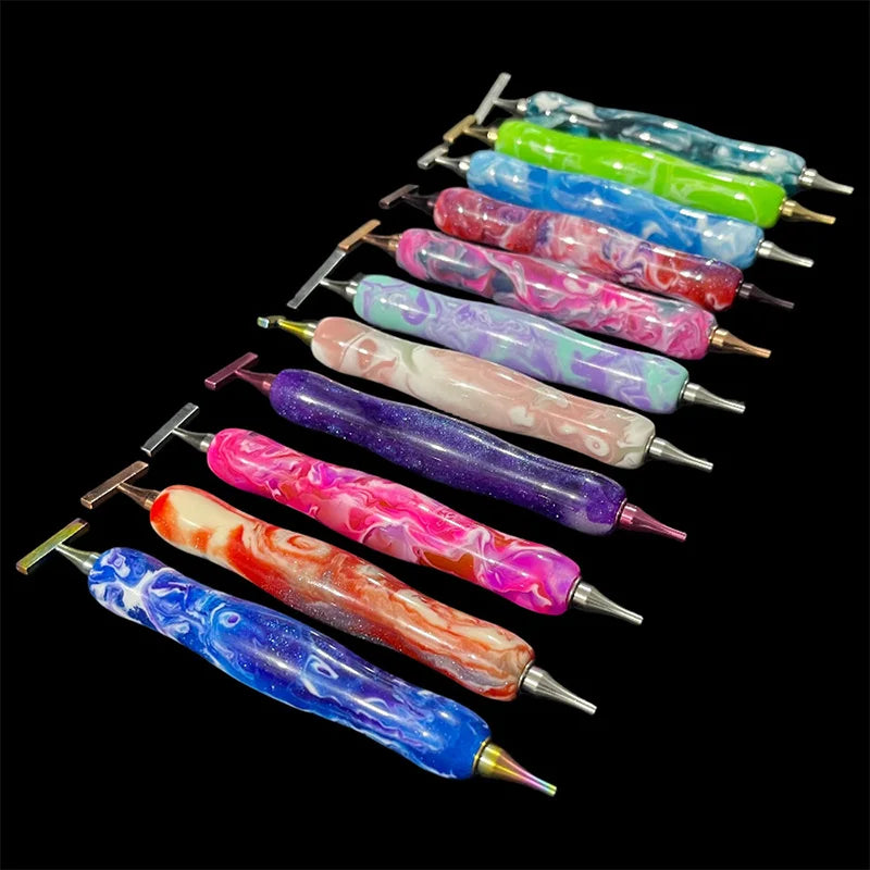 Colorful Diamond Drawing Thread Point Pen Embroidery Threaded Dot Drill Tool Multifunctional Metal Screw Thread Head Accessories Beauty World Shop