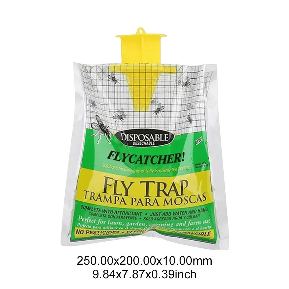 1-30Pcs Hanging Fly Trap Disposable Fly Catcher Bag Mosquito Trap Catcher Fly Wasp Insect Bug Killer Flies Trap for Outdoor Beauty World Shop