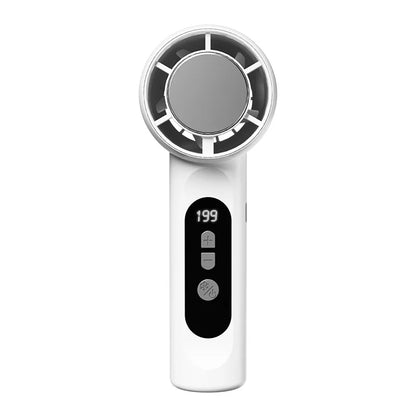 Handheld Portable Fan 199-Speed Desktop Fan USB Rechargeable Cooling Refrigeration Fan LED Display For Home Office Travel ﻿ Beauty World Shop
